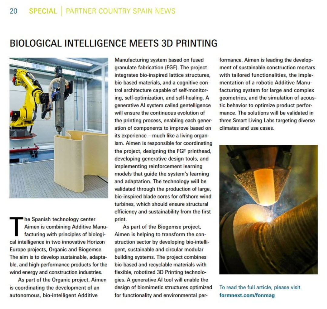 Biological intelligence meets 3D printing